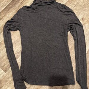 Active Basic Charcoal Long Sleeve Top
